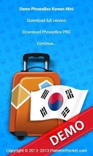 Phrasebook Korean Demo
