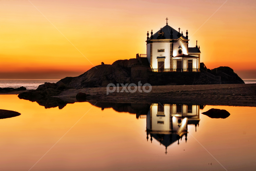 Twilight at Lord of the Rock by Antonio Amen - Buildings & Architecture Places of Worship