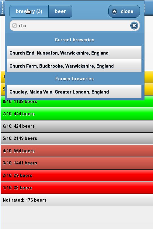 Beermad mobile Screen 2