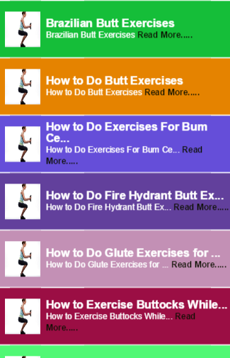 How to Butt Exercises