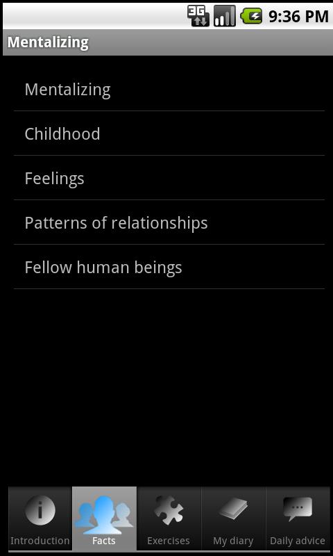 Android application Mentalizing screenshort