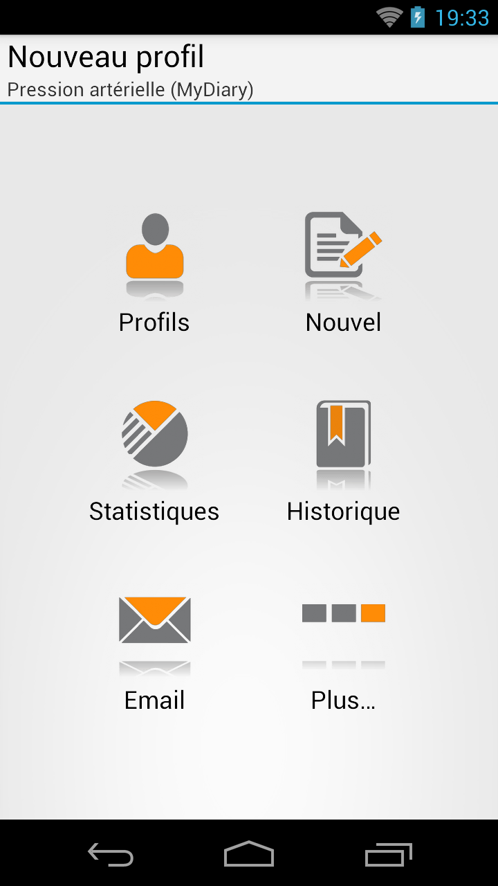 Android application Blood Pressure Log - MyDiary screenshort