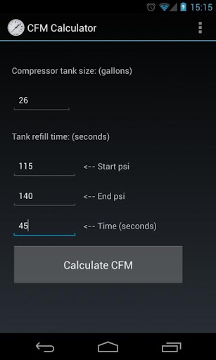 CFM Calculator