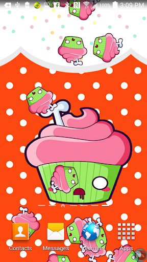 【免費個人化App】Zombie Cupcakes Live Wallpaper-APP點子