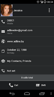 ExDialer KitKat Graphite Theme - screenshot thumbnail
