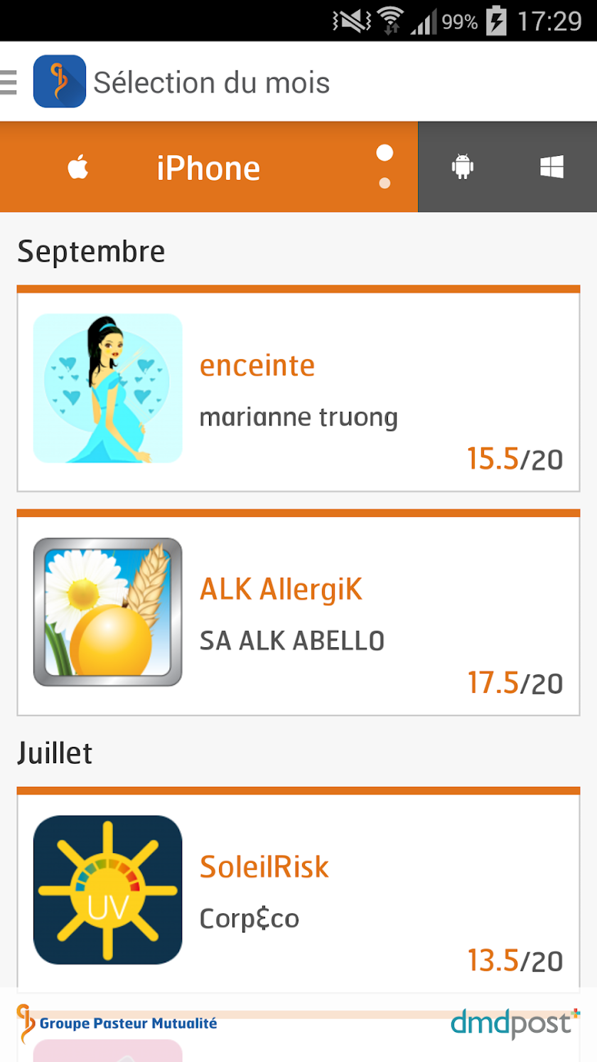 GPM e-santé Screen 2