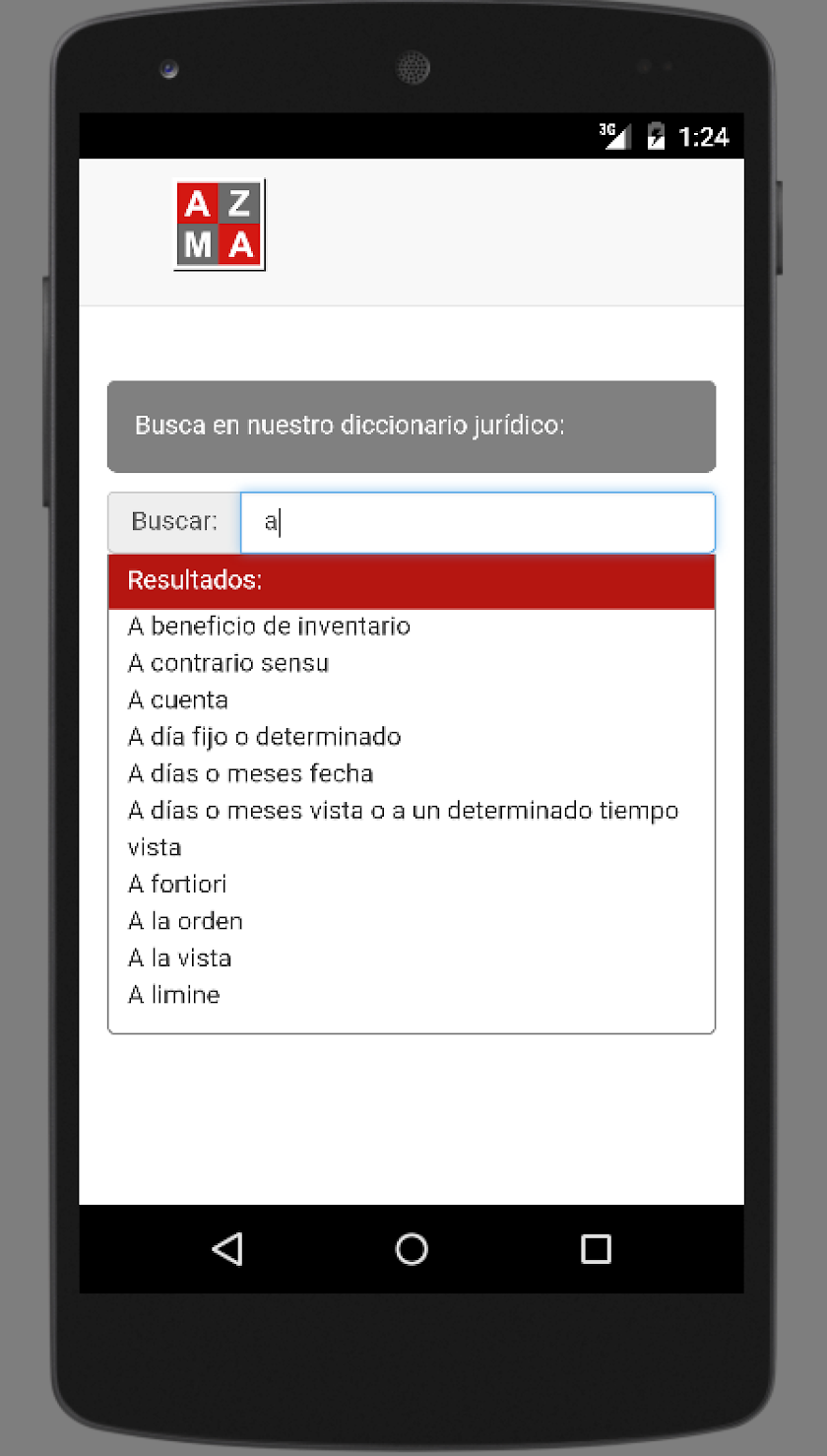 Diccionario Jurídico Screen 1