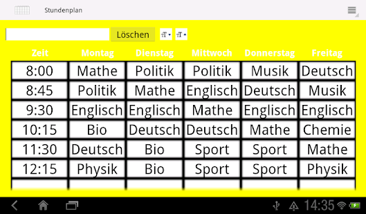 Timetable Screenshots 12