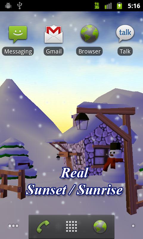 Winter 3D Live Wallpaper Screen 3