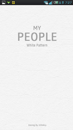 My people テーマホワイトパターン white
