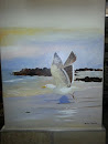 Flying Seagull Mural