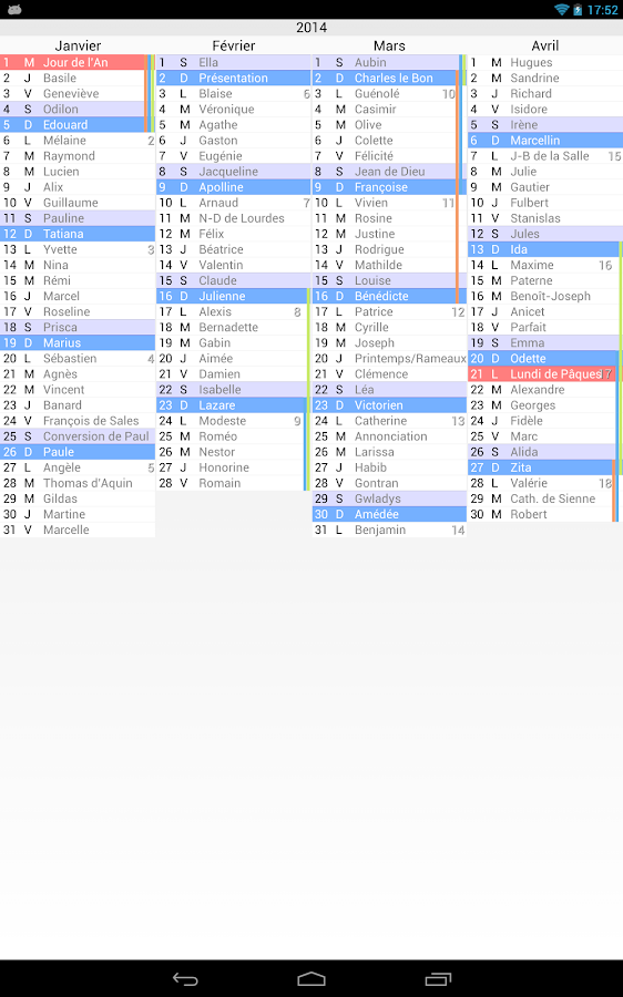 Le Calendrier APK by Colorofbest Details