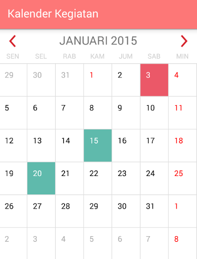 Kalender Indonesia Kegiatan