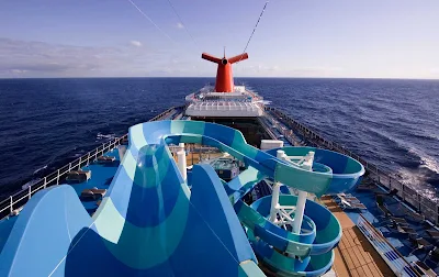 The Twister Waterslide aboard Carnival Splendor. 