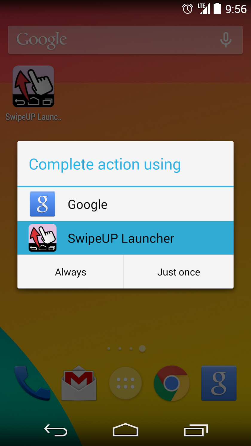 SwipeUP Launcher Screen 3