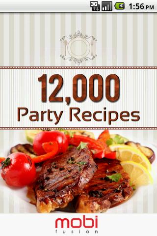 12 000+ Recipes: Party Planner