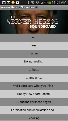 Werner Herzog Soundboard