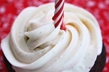 Chocolate Cupcakes with Vanilla Bean Buttercream