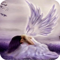 3D Angel background logo