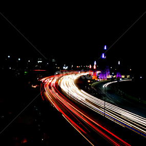 Trail light by Apu Jaman - City,  Street & Park Street Scenes