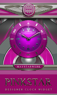 Clock Widget Pink Star Premium (MOD) 1