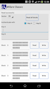 Android Write Mifare Classic 1k