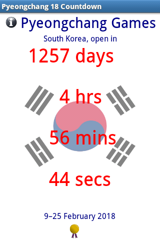 Pyeongchang 18 Countdown