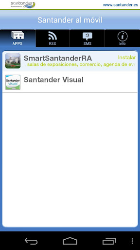 Santander al móvil