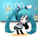 Miku Chibi Clock Widget (FREE) logo