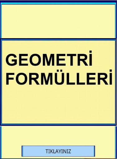 Geometri Formülleri 1 YGS LYS