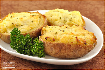 Twice-Baked Goat Cheese-Truffle Potatoes