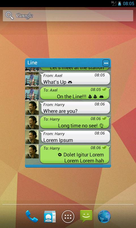 Widget for LINE™ Unlocker Screen 1