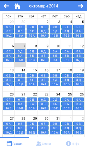 KCM Shifts