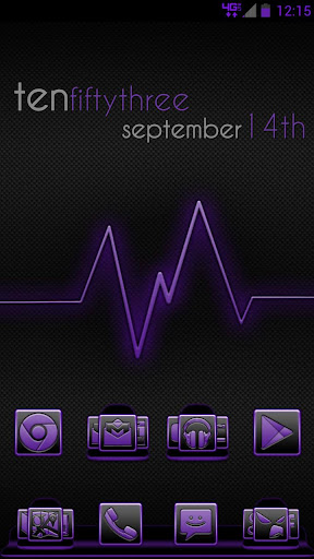 Serenity Launcher Theme Purple