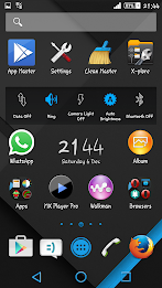 XZ Blue On Black Theme Xperia poster 8