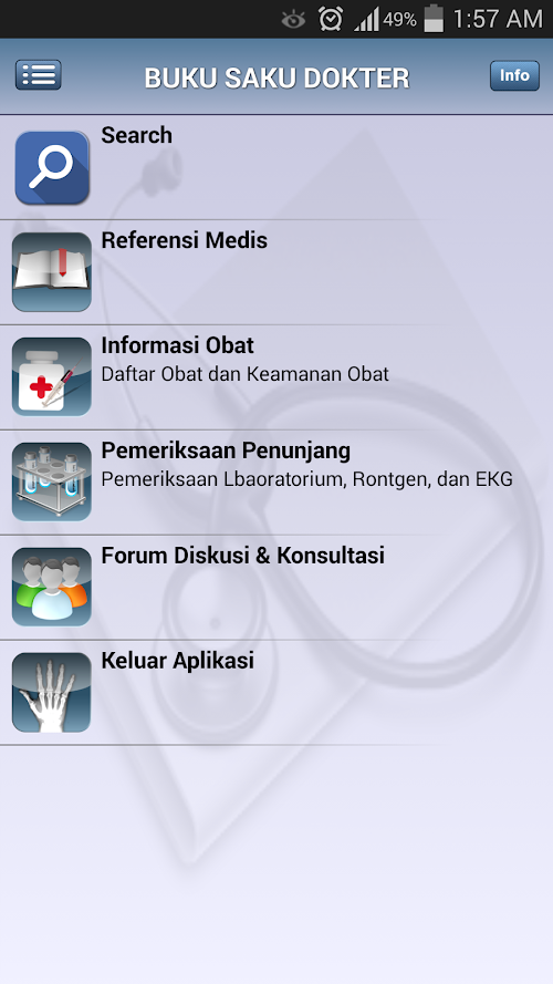 Android application BUKU SAKU DOKTER screenshort