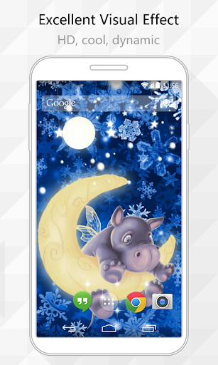 Flying Hippo Live Wallpaper