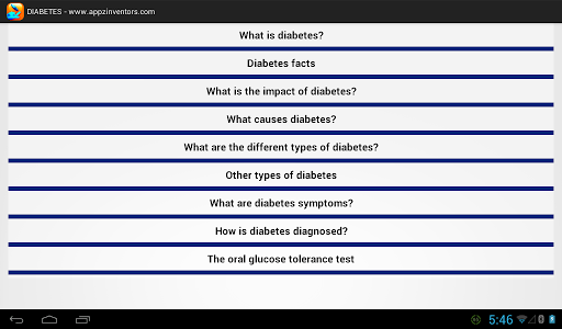 Diabetes and Symptoms