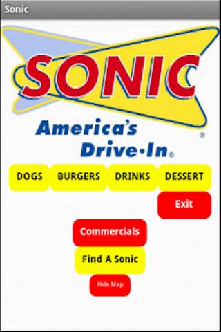 Sonic Drive In UNOFFICIAL Menu