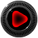Poweramp skin Neon Red icon