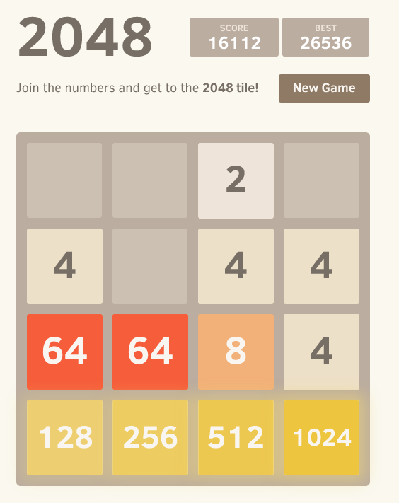 2048 +Plus Screen 2