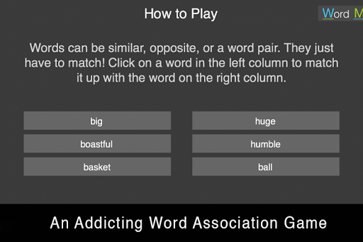 Word Match - Word Association