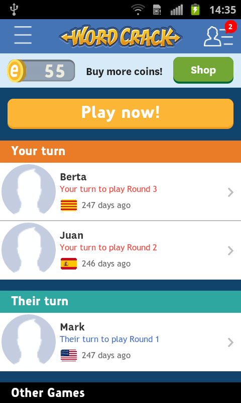 Word Crack Screen 1