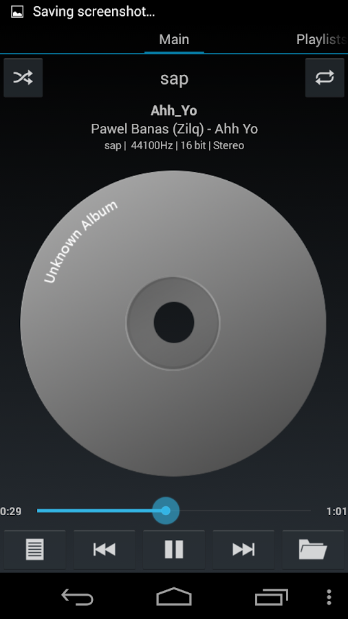   DeaDBeeF Player – zrzut ekranu 