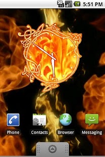 Fire Clock widget deluxe