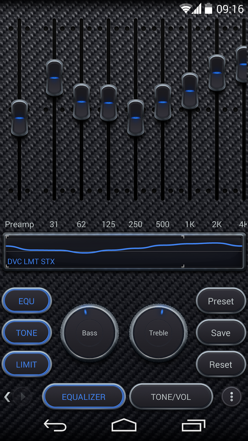 Skin for Poweramp Carbon Fiber Screen 2