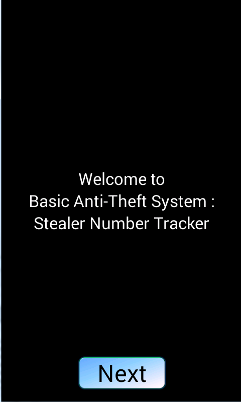 Android application Basic Anti Theft System screenshort