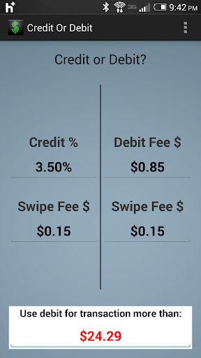 Credit or Debit