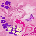 Pink Pink Butterfly Live Wallp