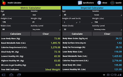 Health Calculator Tablet poster 3